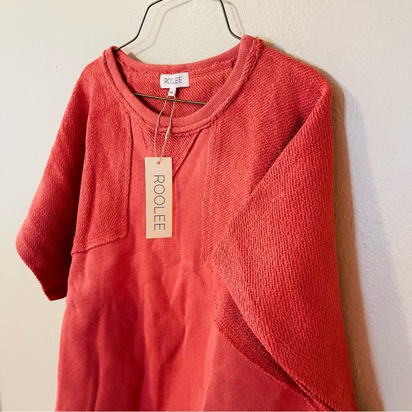NWT Roolee Raspberry Red Boxy Top - Picture 4 of 6